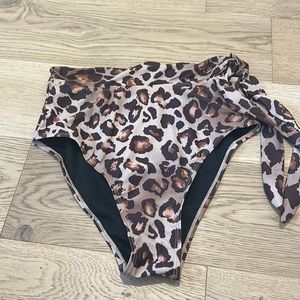 Leopard bathing suit bottoms